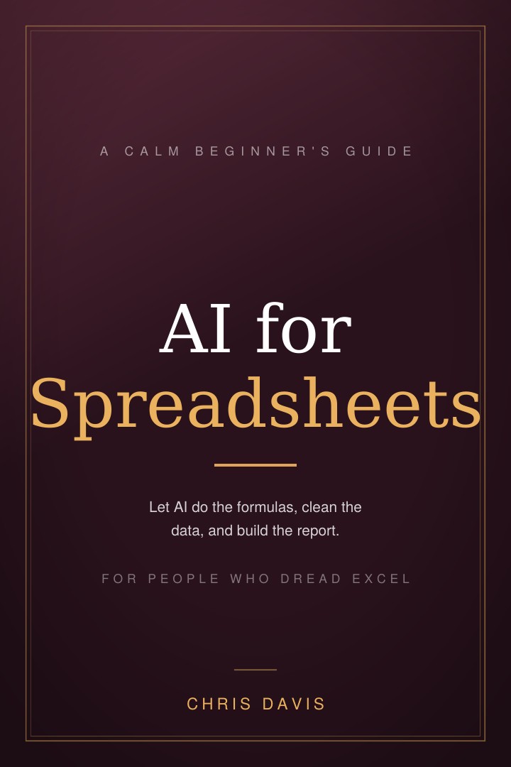 AI for Spreadsheets book cover